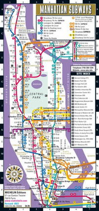 Streetwise Map Manhattan - Laminated City Center Street Map of Manhattan Subway Bus: City Plans