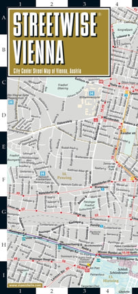 Streetwise Vienna Map - Laminated City Center Street Map of Vienna, Austria