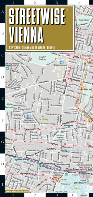 Streetwise Vienna Map - Laminated City Center Street Map of Vienna, Austria