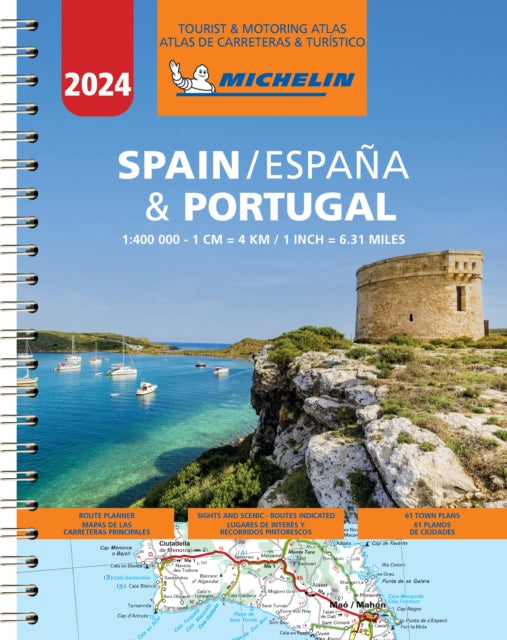 Spain & Portugal 2024 - Tourist and Motoring Atlas (A4-Spiral): Map