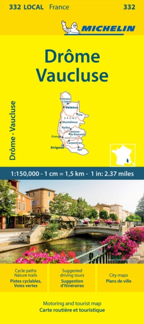 Drome  Vaucluse - Michelin Local Map 332: Map