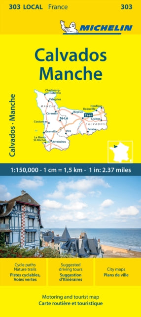 Calvados  Manche - Michelin Local Map 303: Map