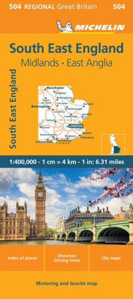 South East England  Michelin Regional Map 504