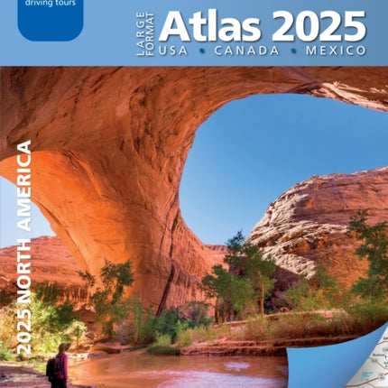 Large Format Atlas 2025 USA  Canada  Mexico A3Paperback