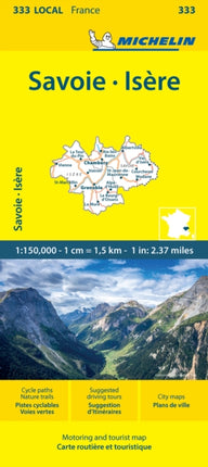 Isere Savoie  Michelin Local Map 333