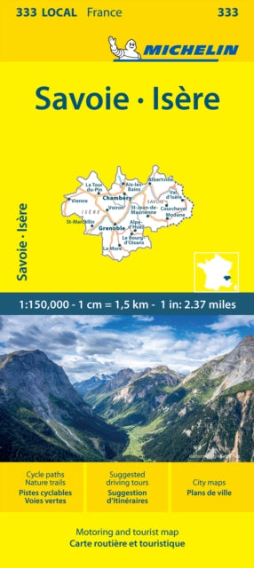 Isere Savoie  Michelin Local Map 333