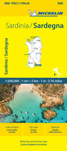 Sardinia  Michelin Local Map 366