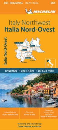 Italy Northwest  Michelin Regional Map 561