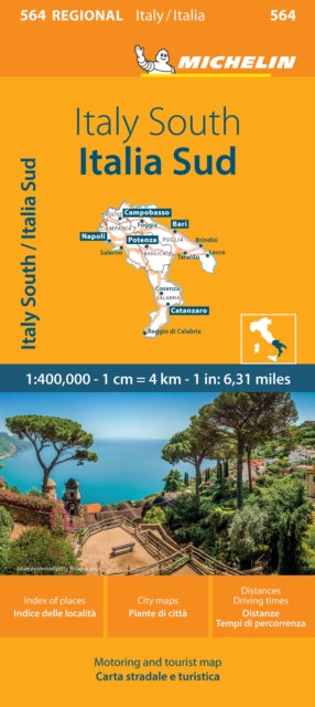 Italy South  Michelin Regional Map 564