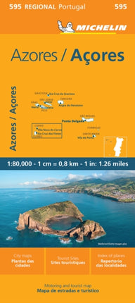 Azores  Michelin Regional Map 595