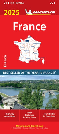 France 2025  Michelin National Map 721