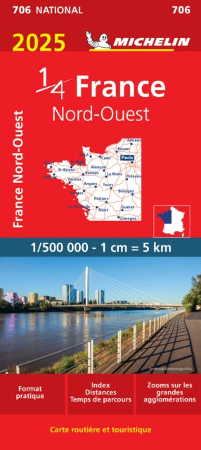 Northwestern France 2025  Michelin National Map