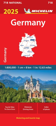 Germany 2025  Michelin National Map 718