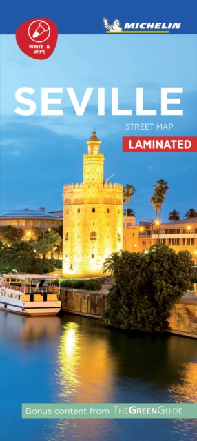 Seville  Michelin City Map Laminated 9218