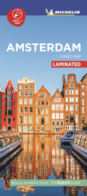 Amsterdam City Map  Laminated