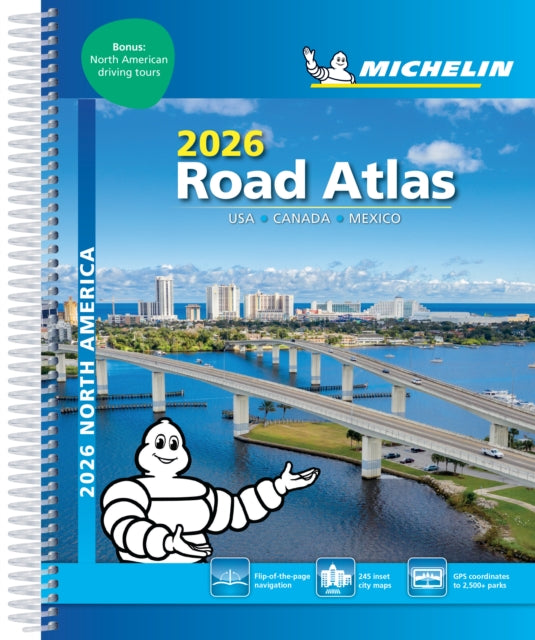 USA Canada Mexico  2026 Road Atlas A4Spiral