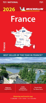 France 2026  Michelin National Map 721
