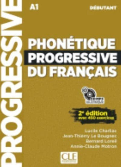Phonetique progressive 2e edition Livre debutant  CD A1