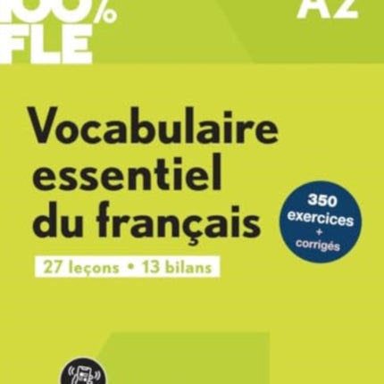 100% FLE - Vocabulaire essentiel du francais A2 + online audio + didierfle.app