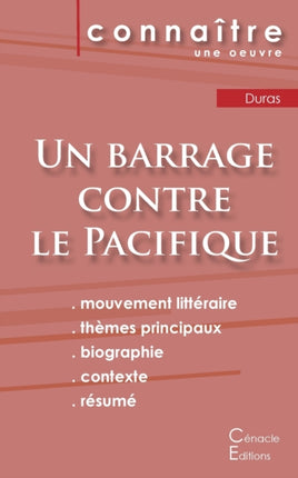 Fiche de lecture Un barrage contre le Pacifique de Marguerite Duras (Analyse littéraire de référence et résumé complet)