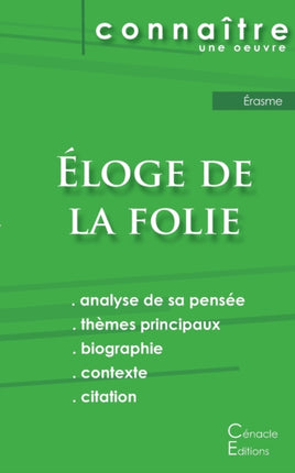 Fiche de lecture Éloge de la folie de Érasme