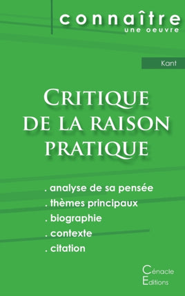 Fiche de lecture Critique de la raison pratique de Kant (Analyse philosophique de référence et résumé complet)