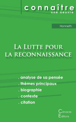 Fiche de lecture La Lutte pour la reconnaissance