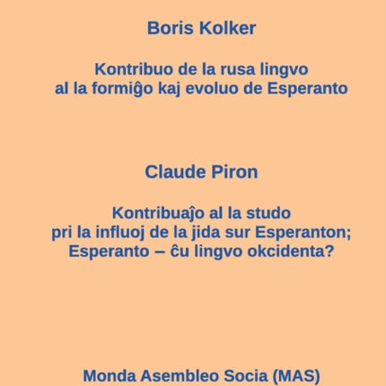 La kontribuo de la rusa al Esperanto; Influo de
