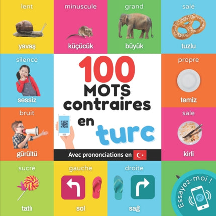 100 mots contraires en turc: Imagier bilingue