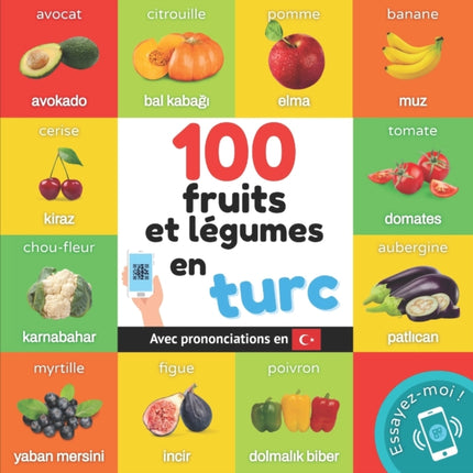 100 fruits et légumes en turc: Imagier bilingue