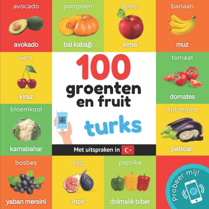 100 groenten en fruit in turks: Tweetalig