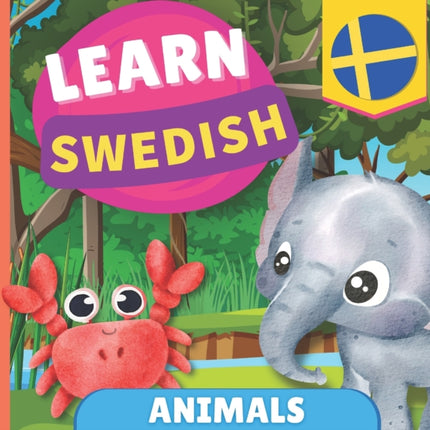 Learn swedish - Animals: Picture book for