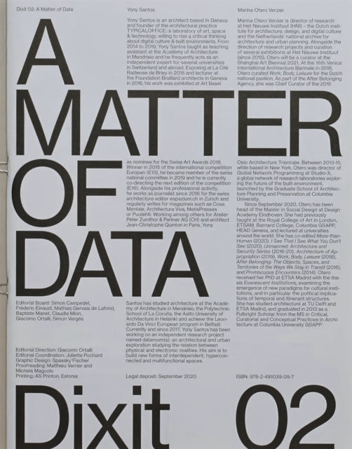 Dixit 02 - A Matter Of Data