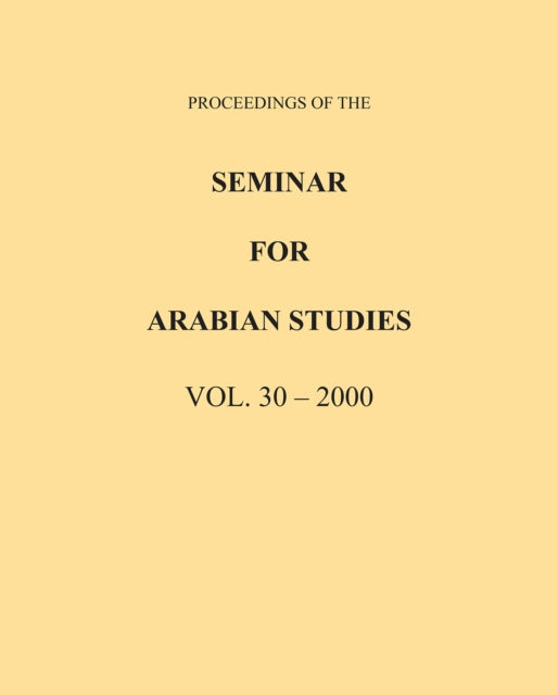 Proceedings of the Seminar for Arabian Studies