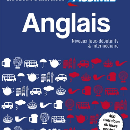 Coffret Cahiers d'exercices Anglais Faux-debutants + Intermediaire