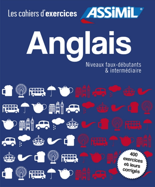 Coffret Cahiers d'exercices Anglais Faux-debutants + Intermediaire