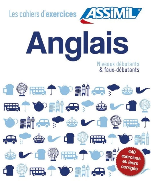 Coffret Cahiers d'exercices ANGLAIS Débutants + Faux-débutants