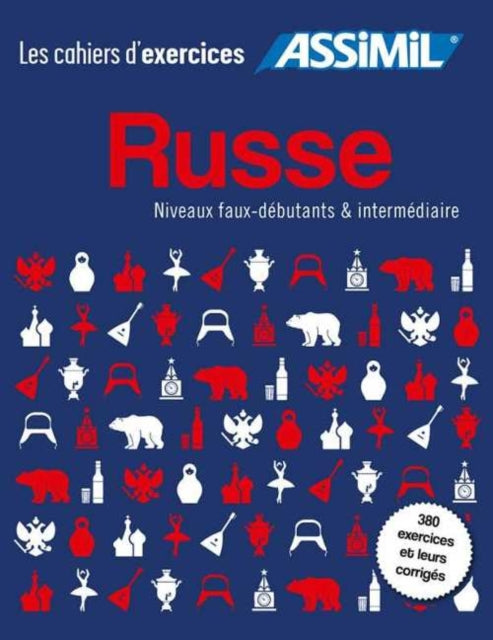 Coffret Cahiers d'exercices RUSSE: faux débutants + intermédiaire