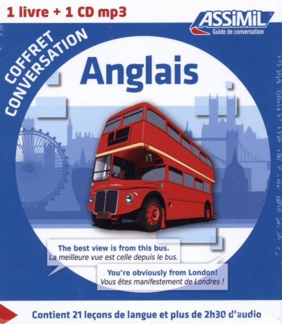 Coffret conversation anglais guide 1 CD audio