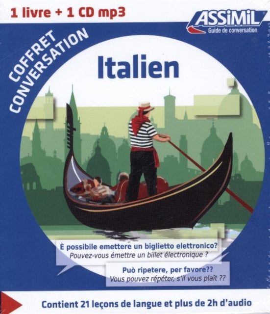 Coffret conversation Italien guide  1 CD