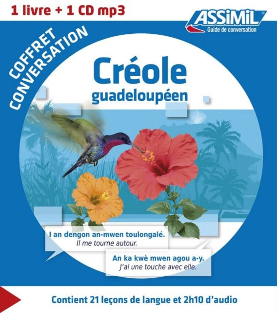 Coffret de Conversation Creole Guadelopeen Guide  1 CD MP3