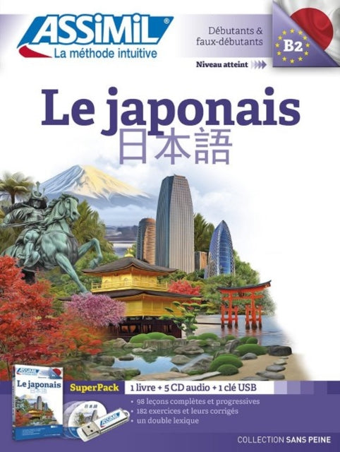 Le Japonais Superpack Book  4 CD audio  1Mp3 USB