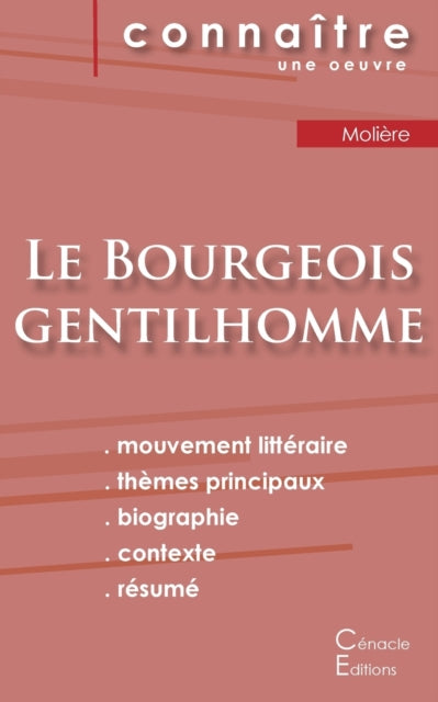 Fiche de lecture Le Bourgeois gentilhomme de