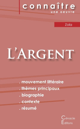 Fiche de lecture L'Argent de Émile Zola (Analyse