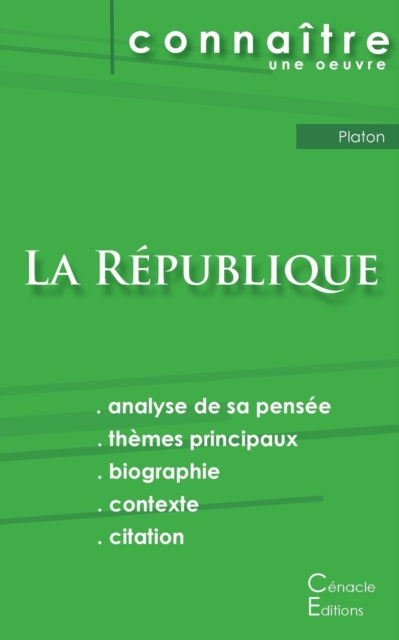 Fiche de lecture La République de Platon (analyse littéraire de référence et résumé complet)