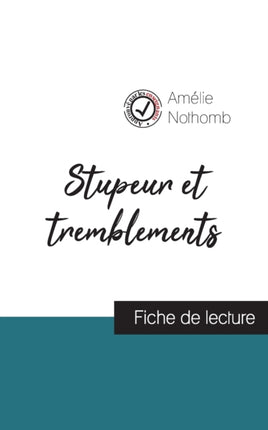 Stupeur et tremblements de Amélie Nothomb (fiche