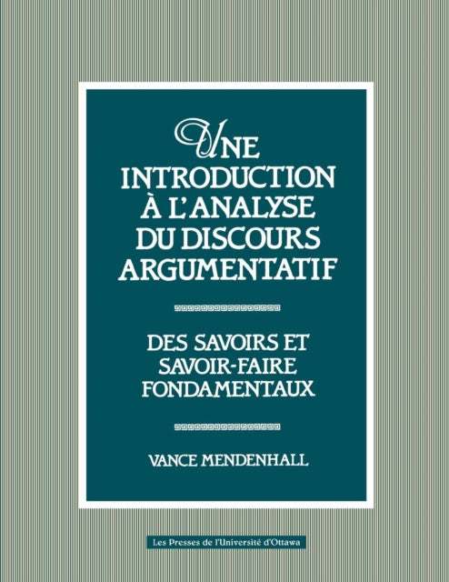 Une introduction à l'analyse du discours argumentatif