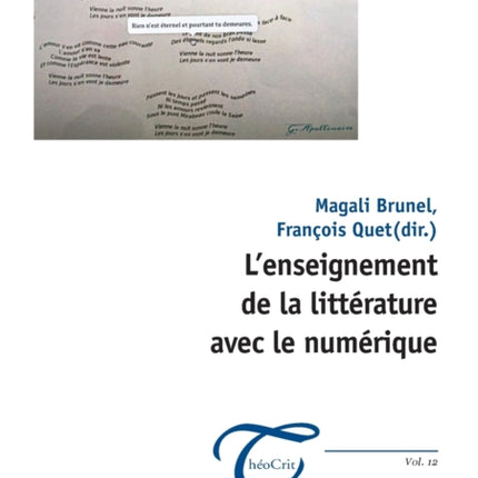 L'enseignement de la littérature avec le