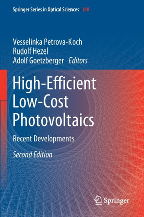 High-Efficient Low-Cost Photovoltaics: Recent