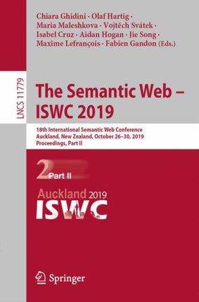 The Semantic Web – ISWC 2019: 18th International Semantic Web Conference, Auckland, New Zealand, October 26–30, 2019, Proceedings, Part II